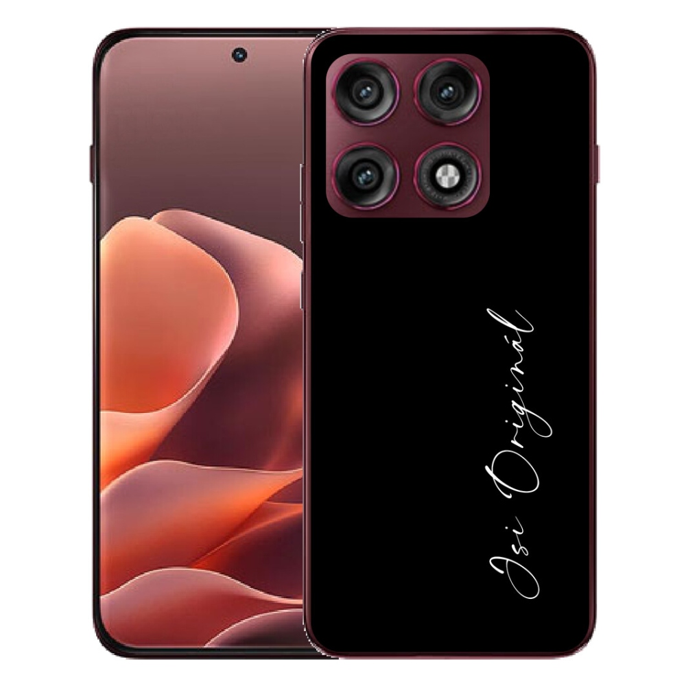 Gélový kryt mmCase na Motorola Edge 70 Pro - si originál čierne pozadie