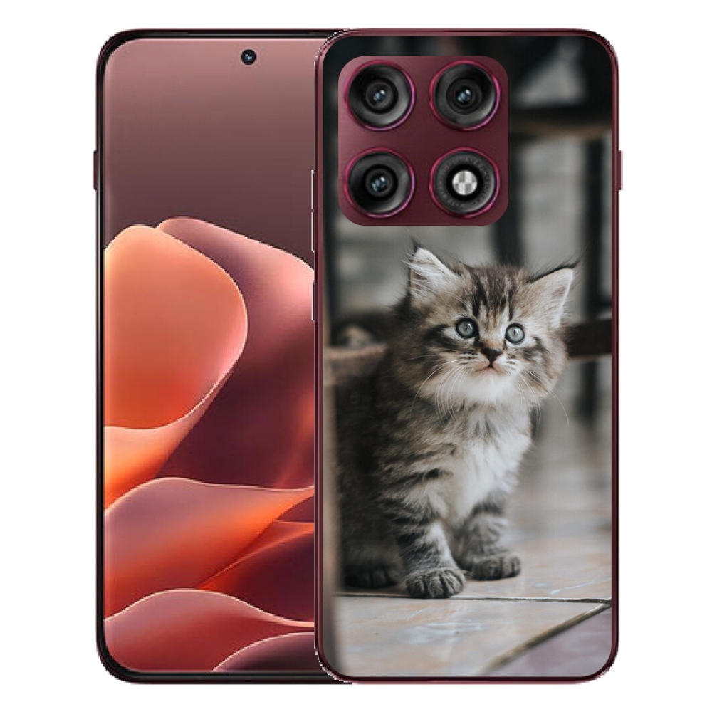 Gélový kryt mmCase na Motorola Edge 70 Pro - mačiatko
