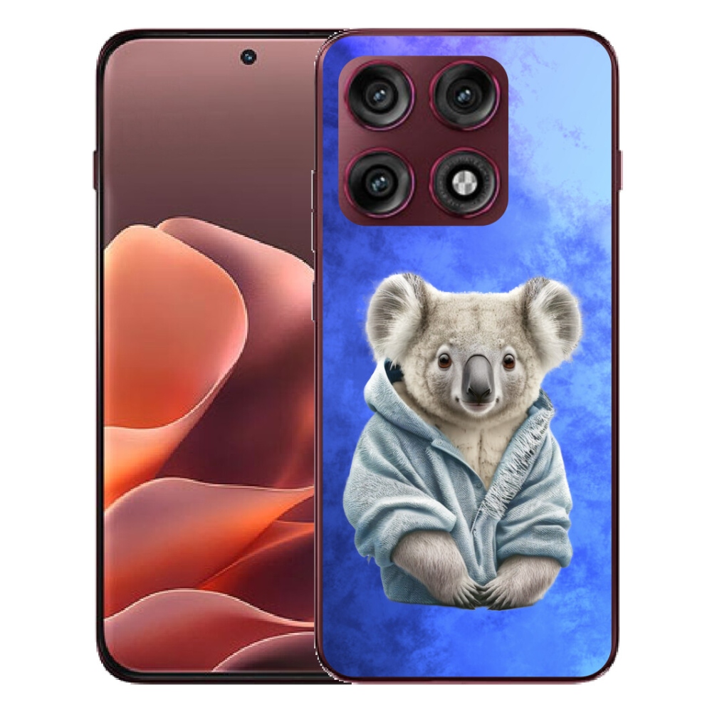 Gélový kryt mmCase na Motorola Edge 70 Pro - koala vo svetri