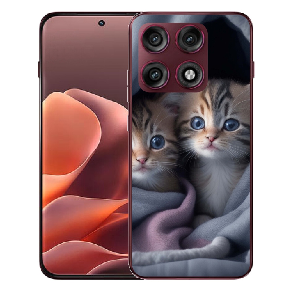 Gélový kryt mmCase na Motorola Edge 70 Pro - mačacie duo 2