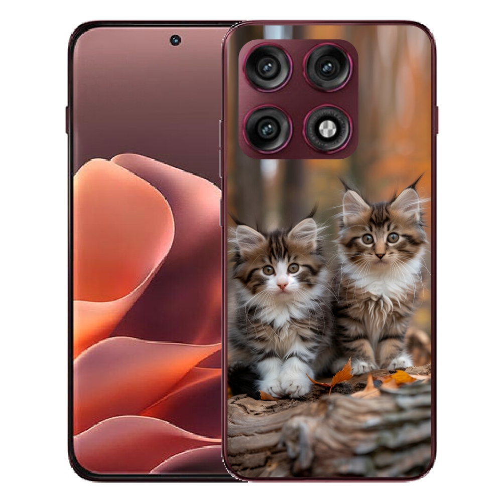 Gélový kryt mmCase na Motorola Edge 70 Pro - mačacie duo 3
