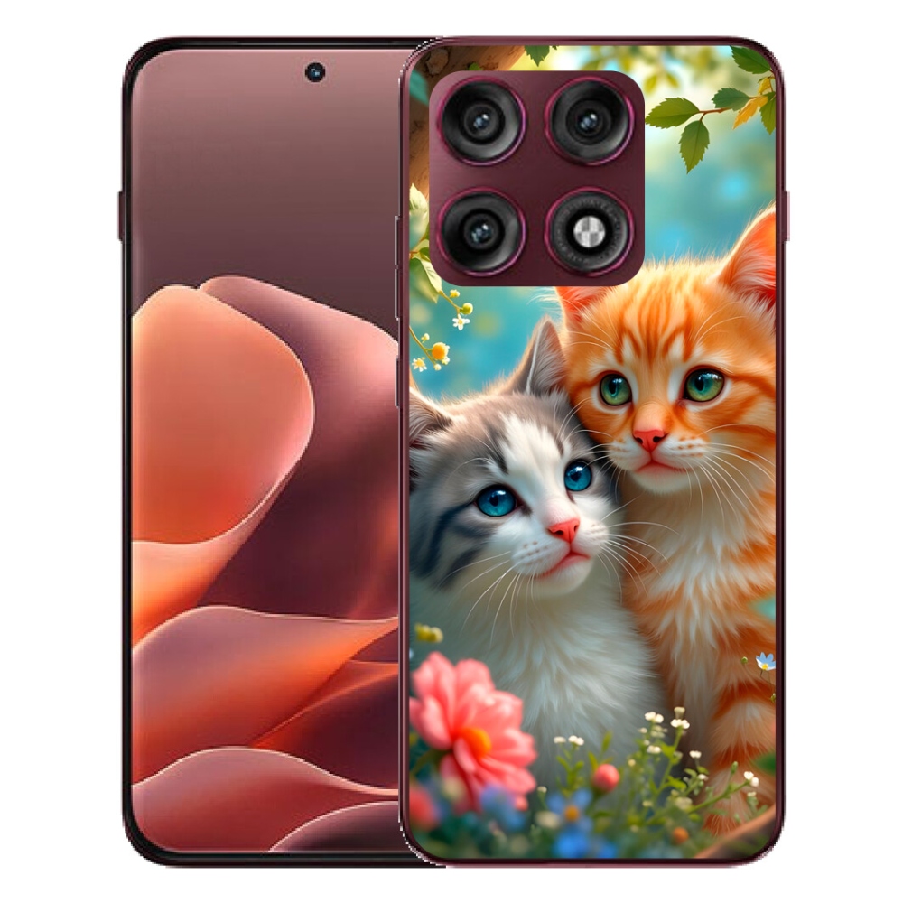 Gélový kryt mmCase na Motorola Edge 70 Pro - mačacia láska 2