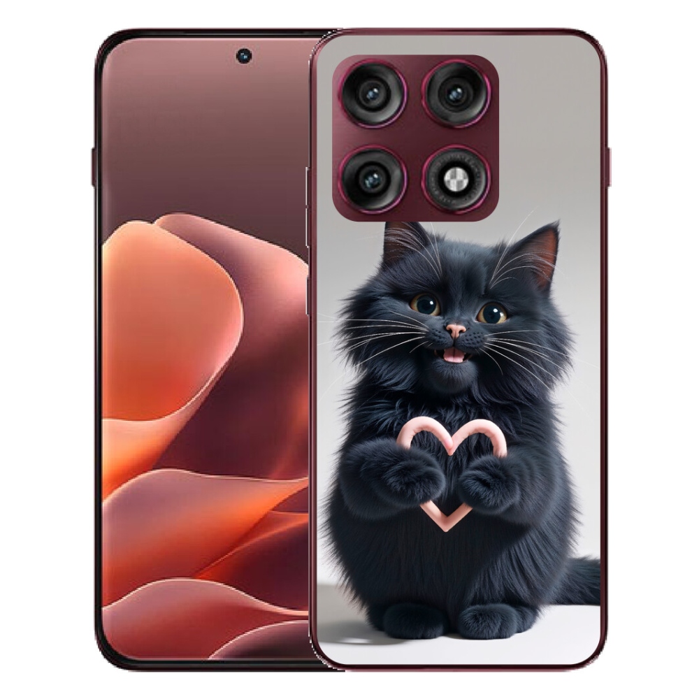 Gélový kryt mmCase na Motorola Edge 70 Pro - mačacia láska 3