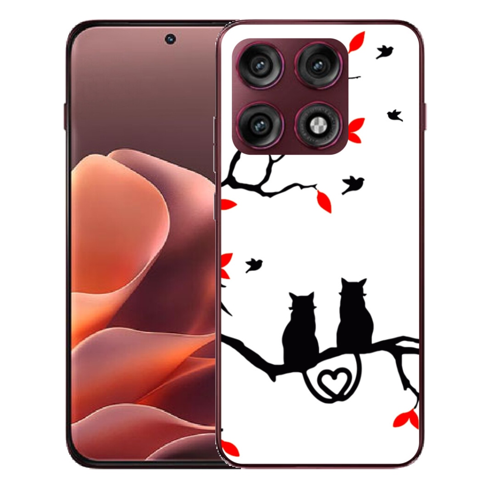 Gélový kryt mmCase na Motorola Edge 70 Pro - mačacia láska