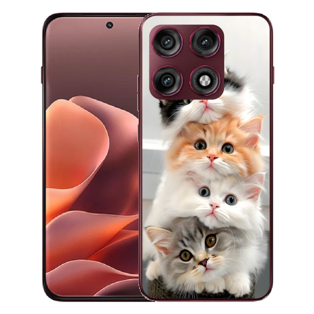 Gélový kryt mmCase na Motorola Edge 70 Pro - mačacia partia