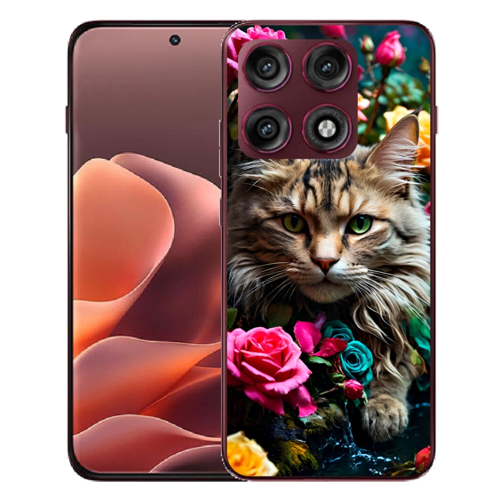 Gélový kryt mmCase na Motorola Edge 70 Pro - mačacie pohľad 2