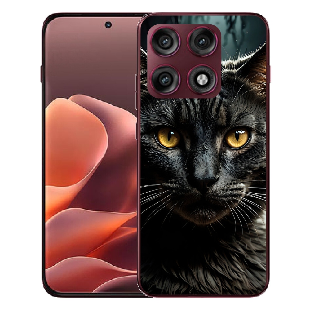 Gélový kryt mmCase na Motorola Edge 70 Pro - mačacie pohľad 3