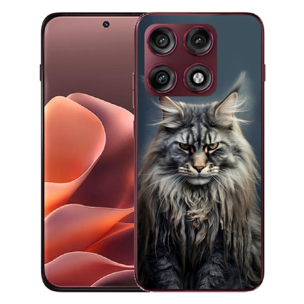 Gélový kryt mmCase na Motorola Edge 70 Pro - mačacie pohľad 4