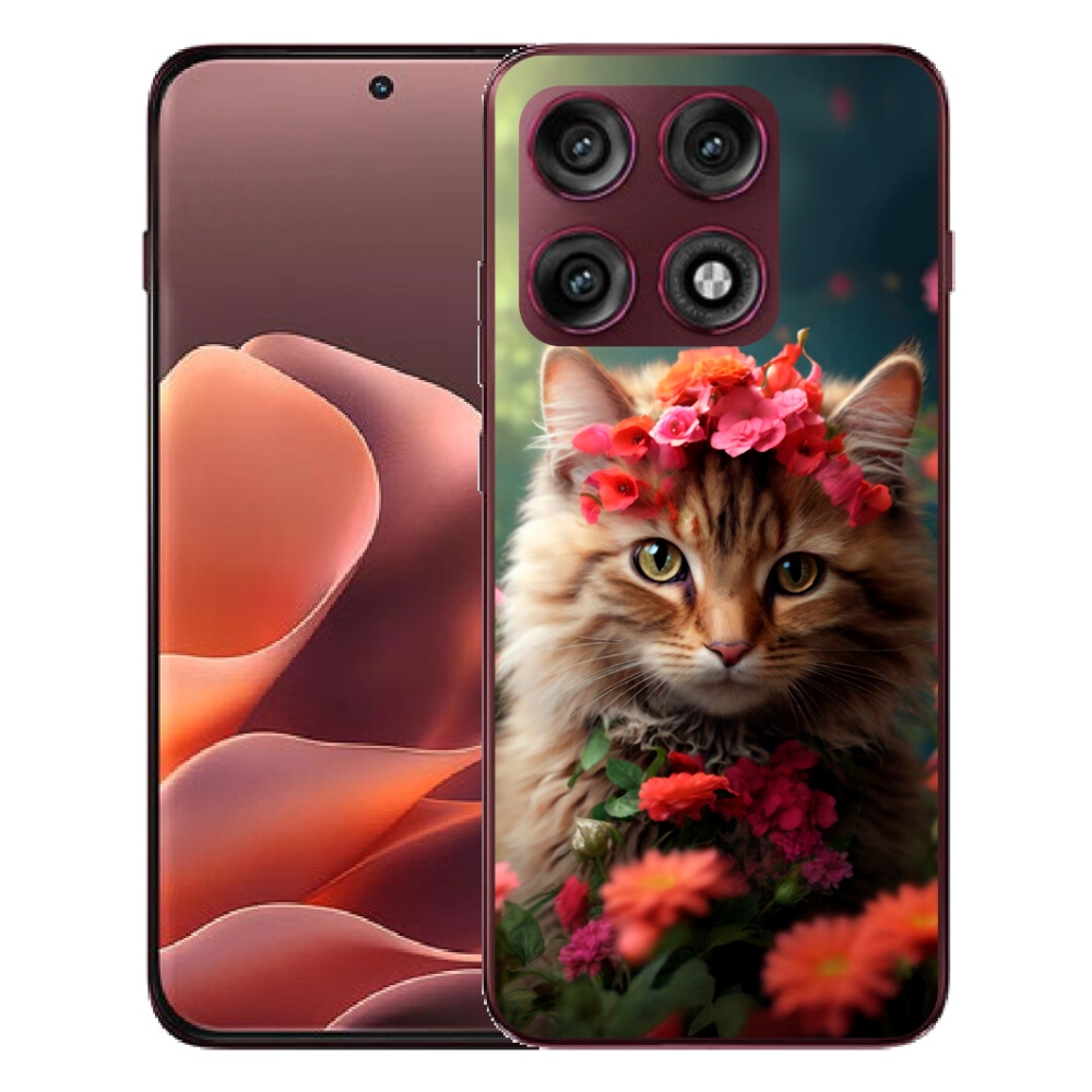 Gélový kryt mmCase na Motorola Edge 70 Pro - mačacie princezná