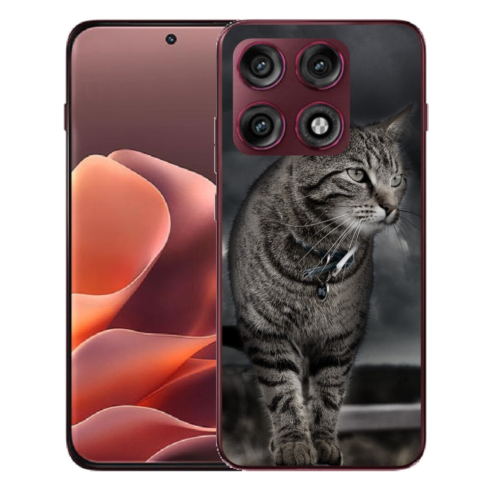 Gélový kryt mmCase na Motorola Edge 70 Pro - mačka