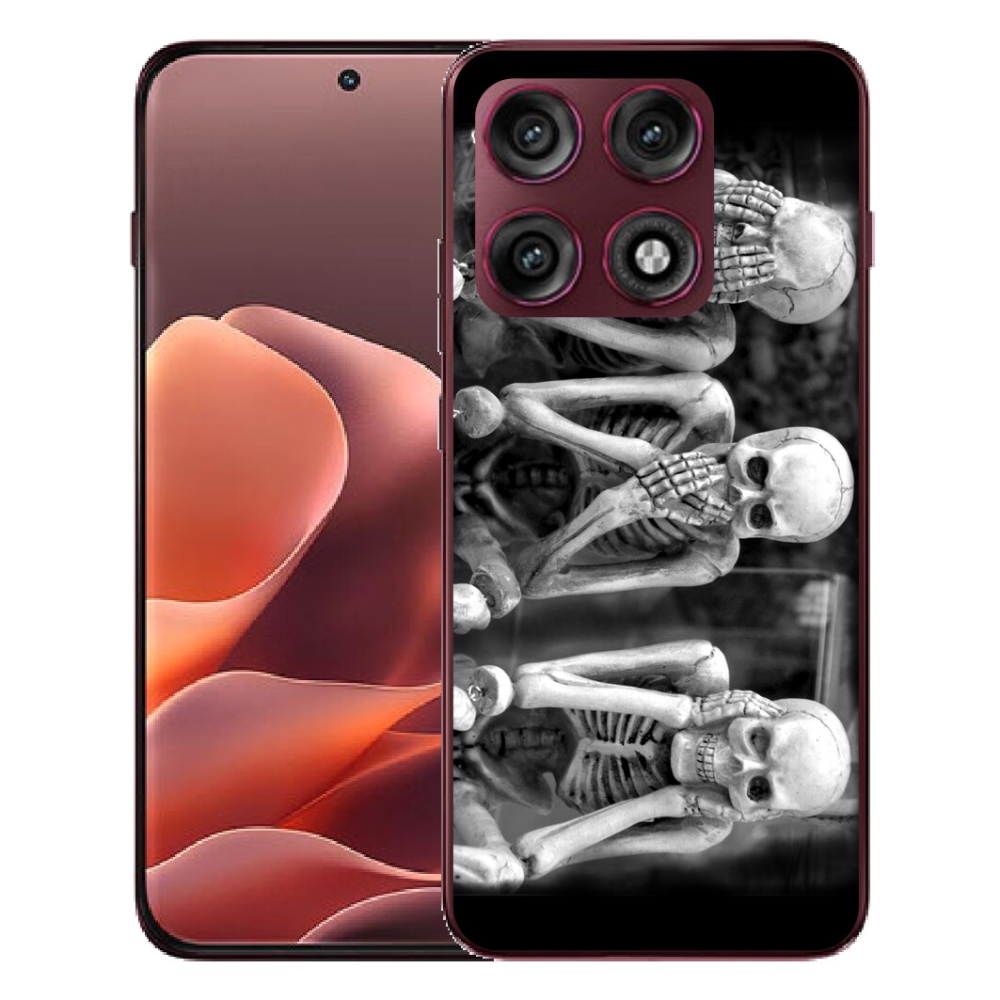 Gélový kryt mmCase na Motorola Edge 70 Pro - kostlivci