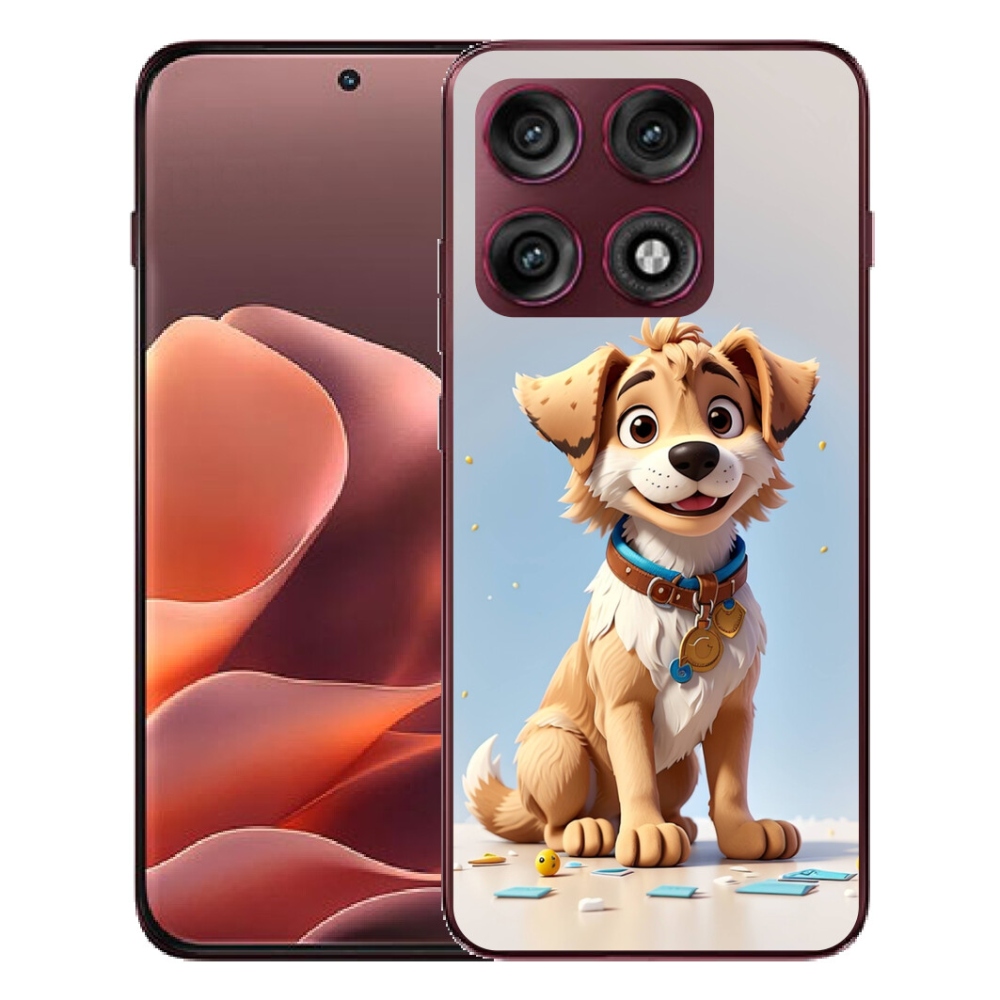 Gélový kryt mmCase na Motorola Edge 70 Pro - kreslené šteňa