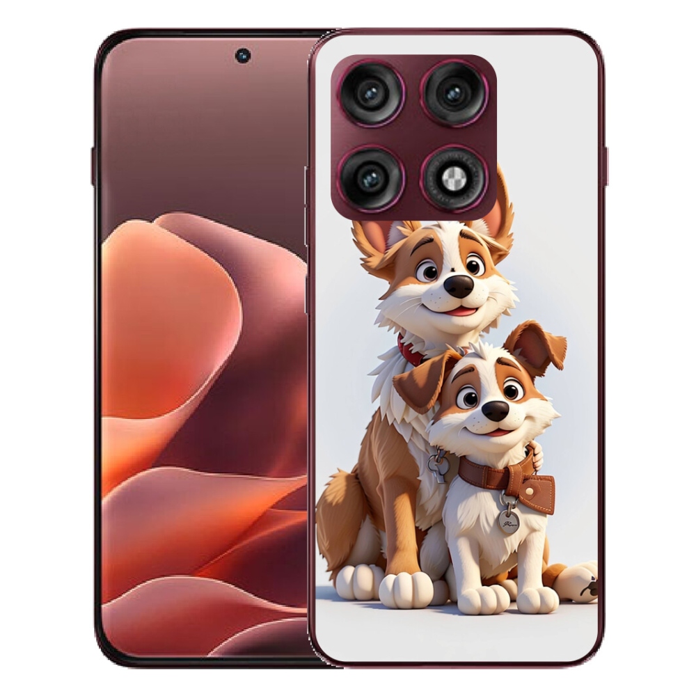 Gélový kryt mmCase na Motorola Edge 70 Pro - kreslenie psy