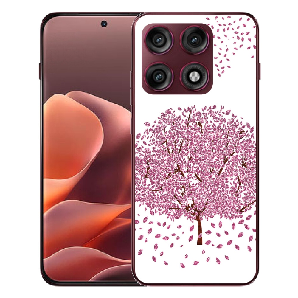 Gélový kryt mmCase na Motorola Edge 70 Pro - kreslený strom s listami