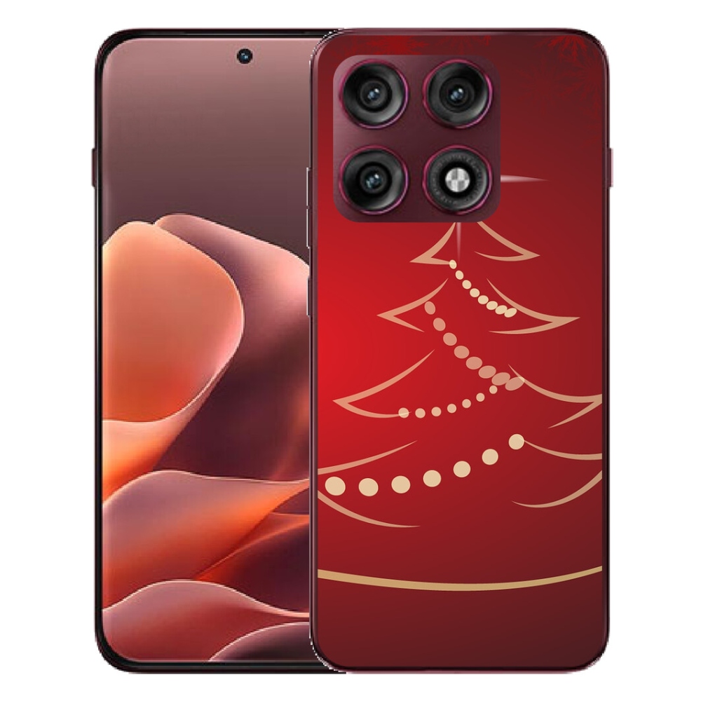 Gélový kryt mmCase na Motorola Edge 70 Pro - kreslený vianočný stromček