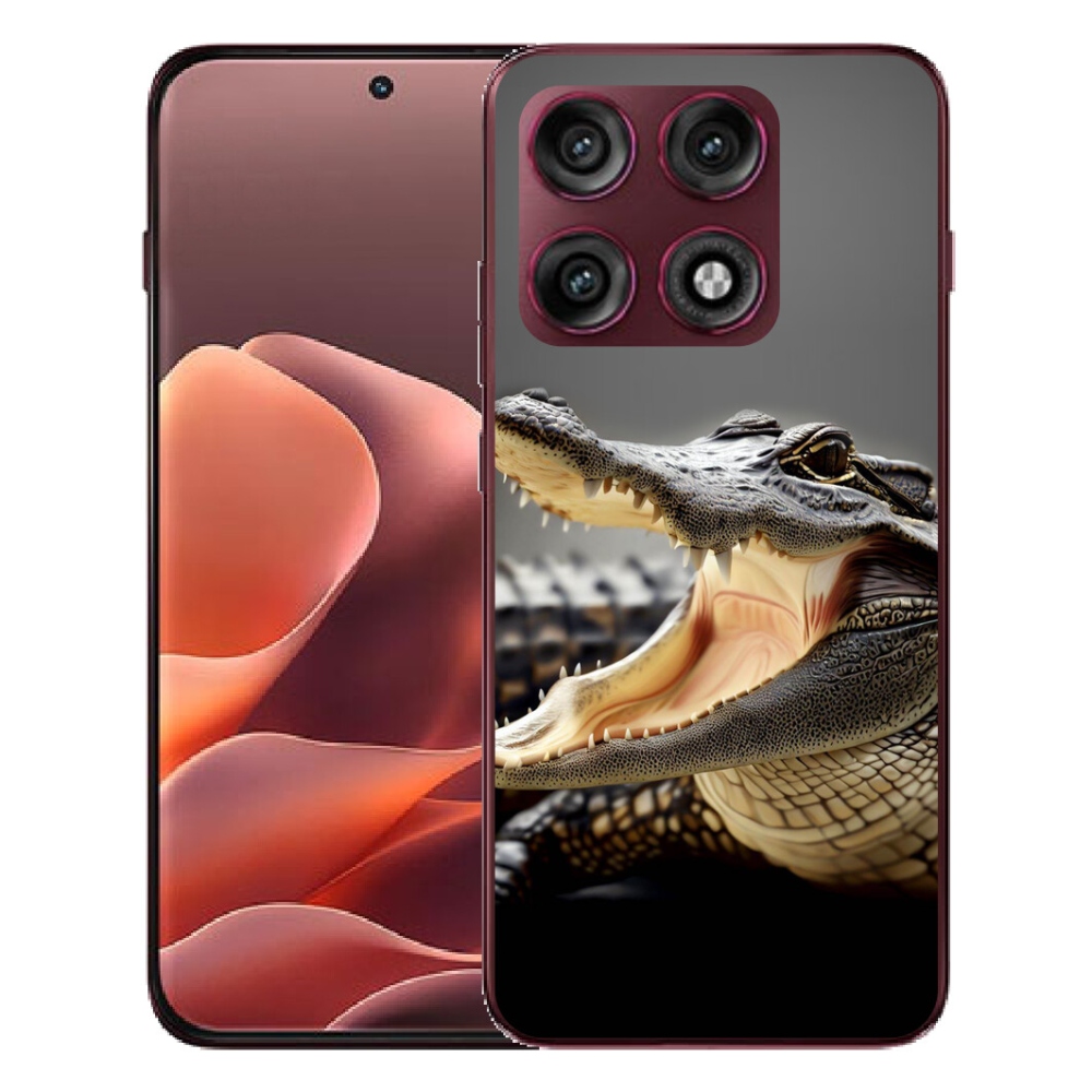 Gélový kryt mmCase na Motorola Edge 70 Pro - krokodíl