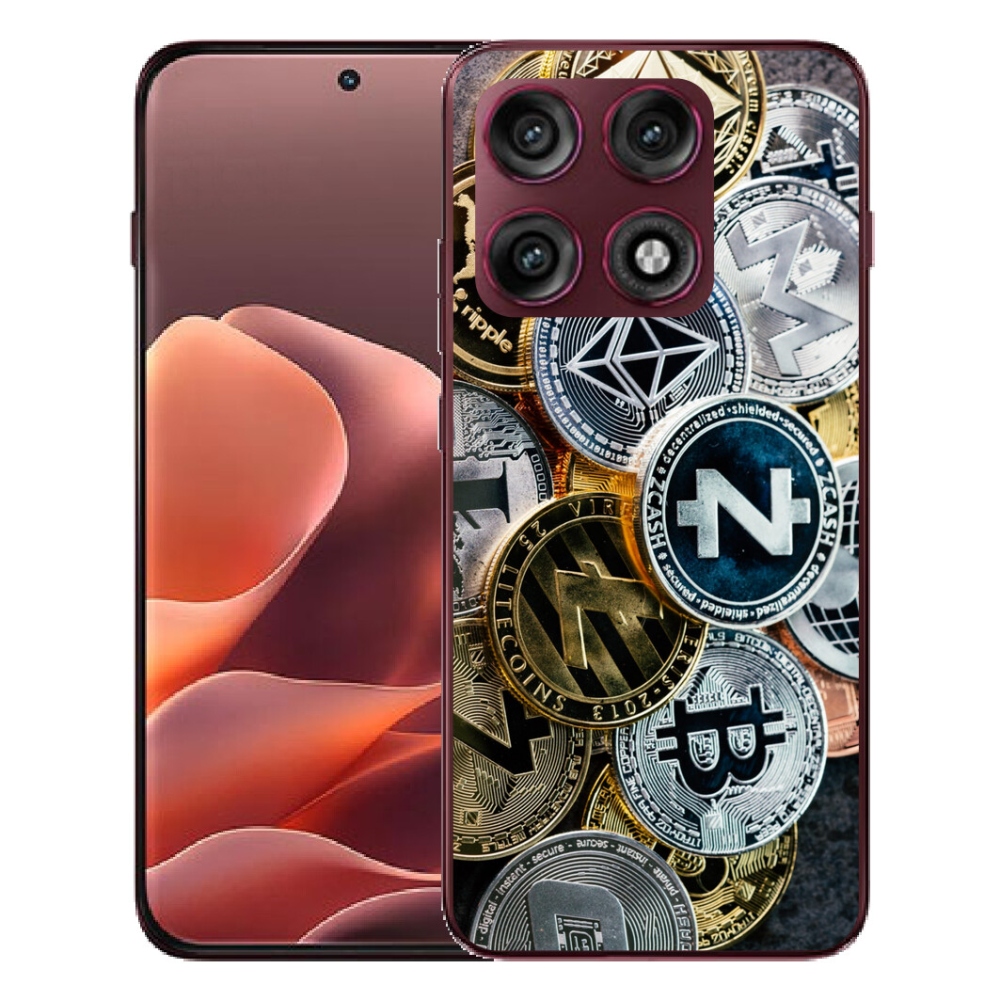 Gélový kryt mmCase na Motorola Edge 70 Pro - kryptomeny