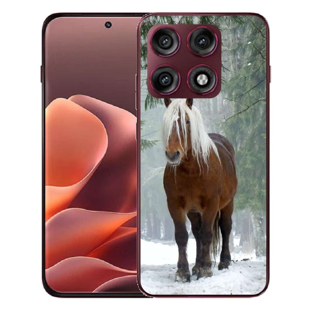 Gélový kryt mmCase na Motorola Edge 70 Pro - kôň v lese