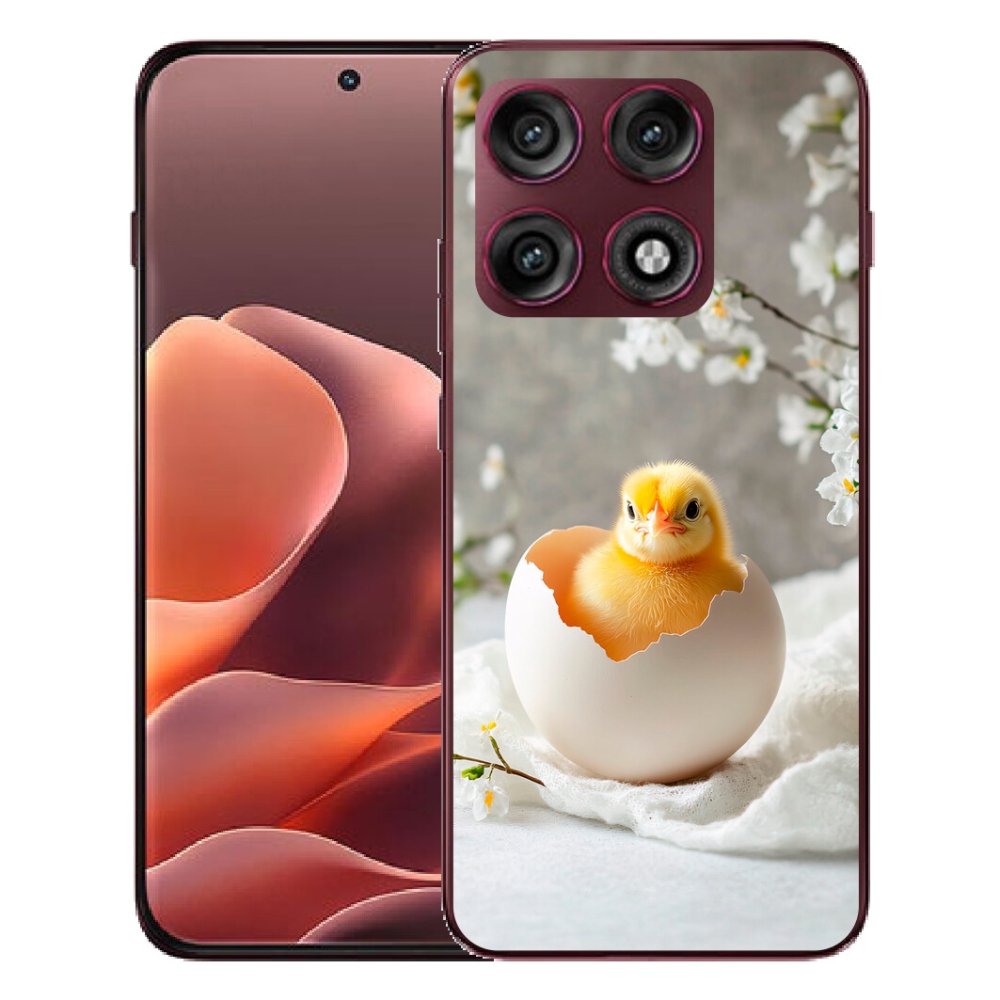 Gélový kryt mmCase na Motorola Edge 70 Pro - kuriatko
