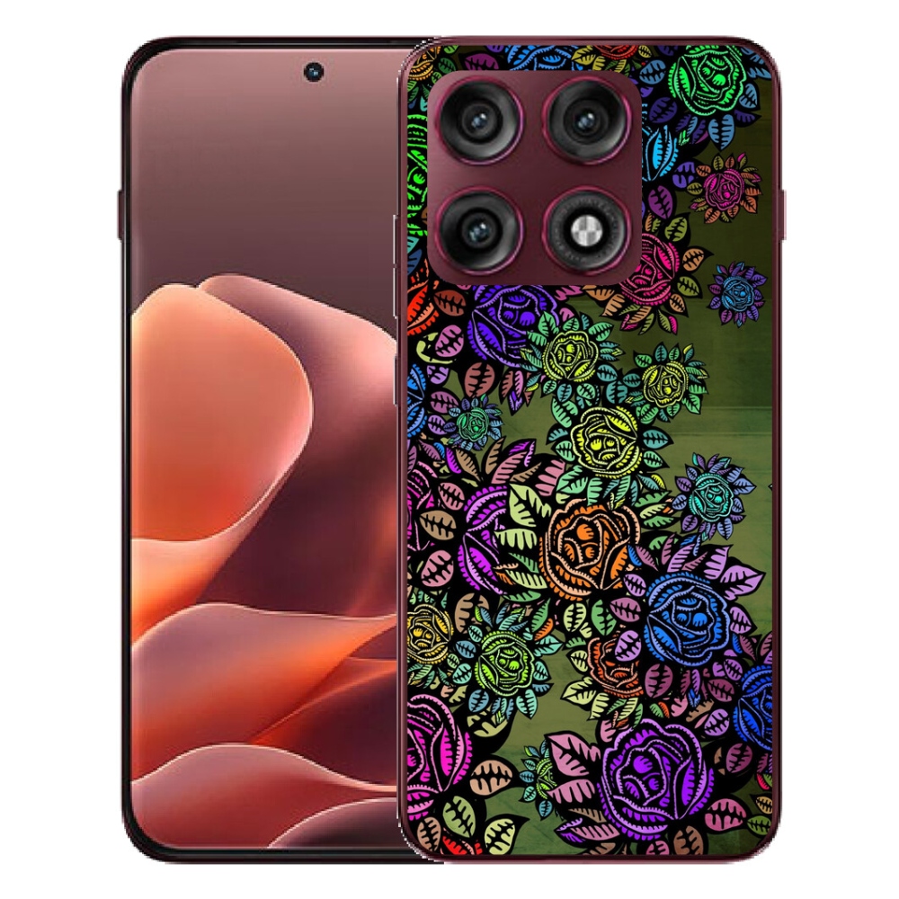 Gélový kryt mmCase na Motorola Edge 70 Pro - kvety 6