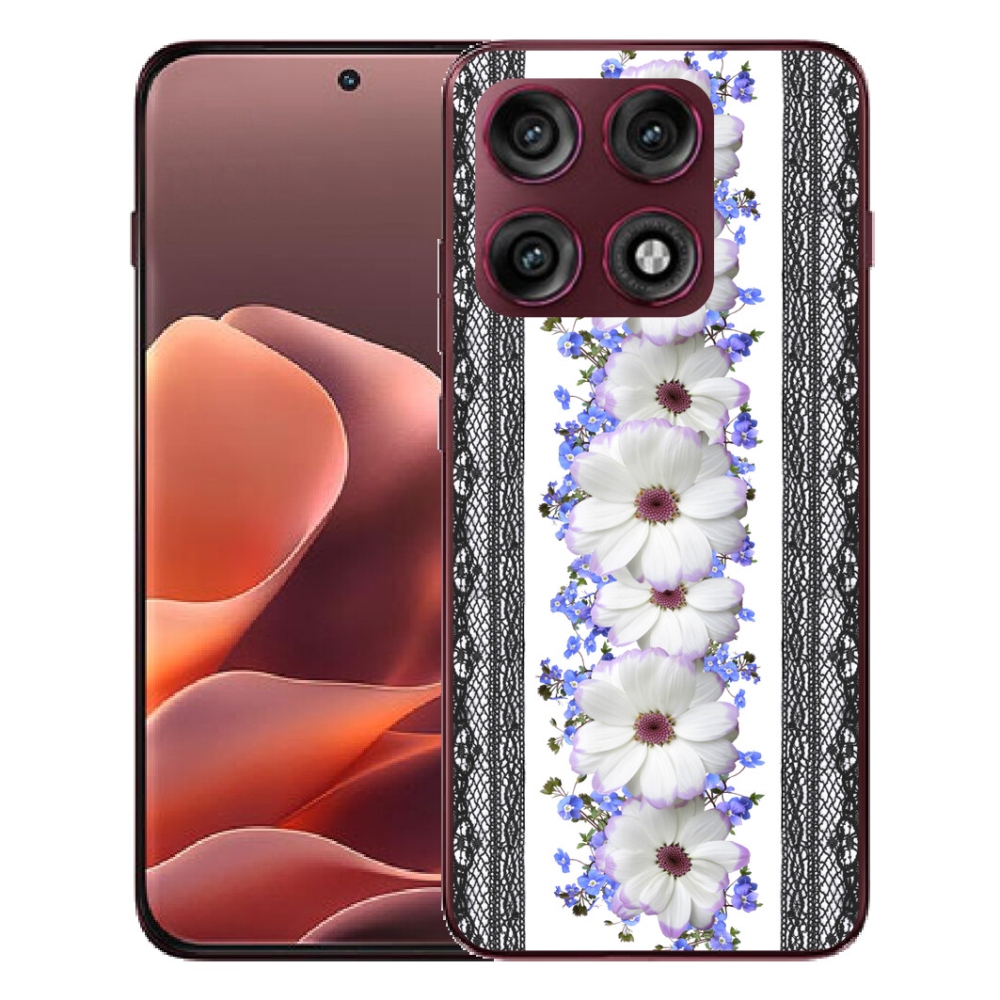Gélový kryt mmCase na Motorola Edge 70 Pro - kvety 8