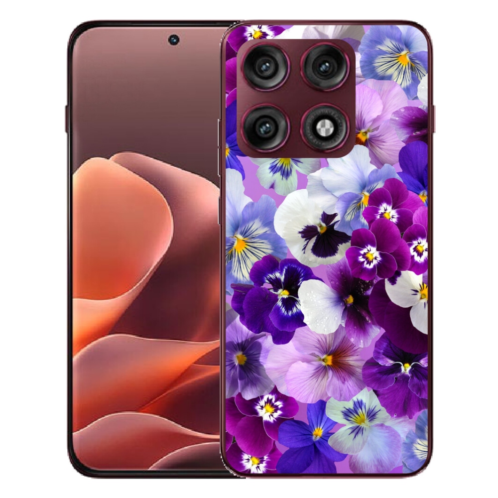 Gélový kryt mmCase na Motorola Edge 70 Pro - kvety 9