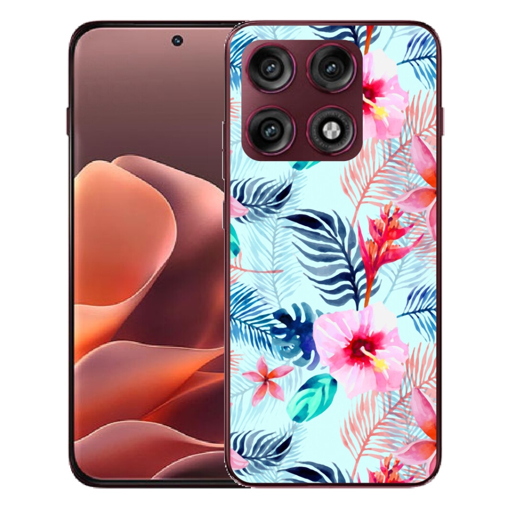 Gélový kryt mmCase na Motorola Edge 70 Pro - kvety