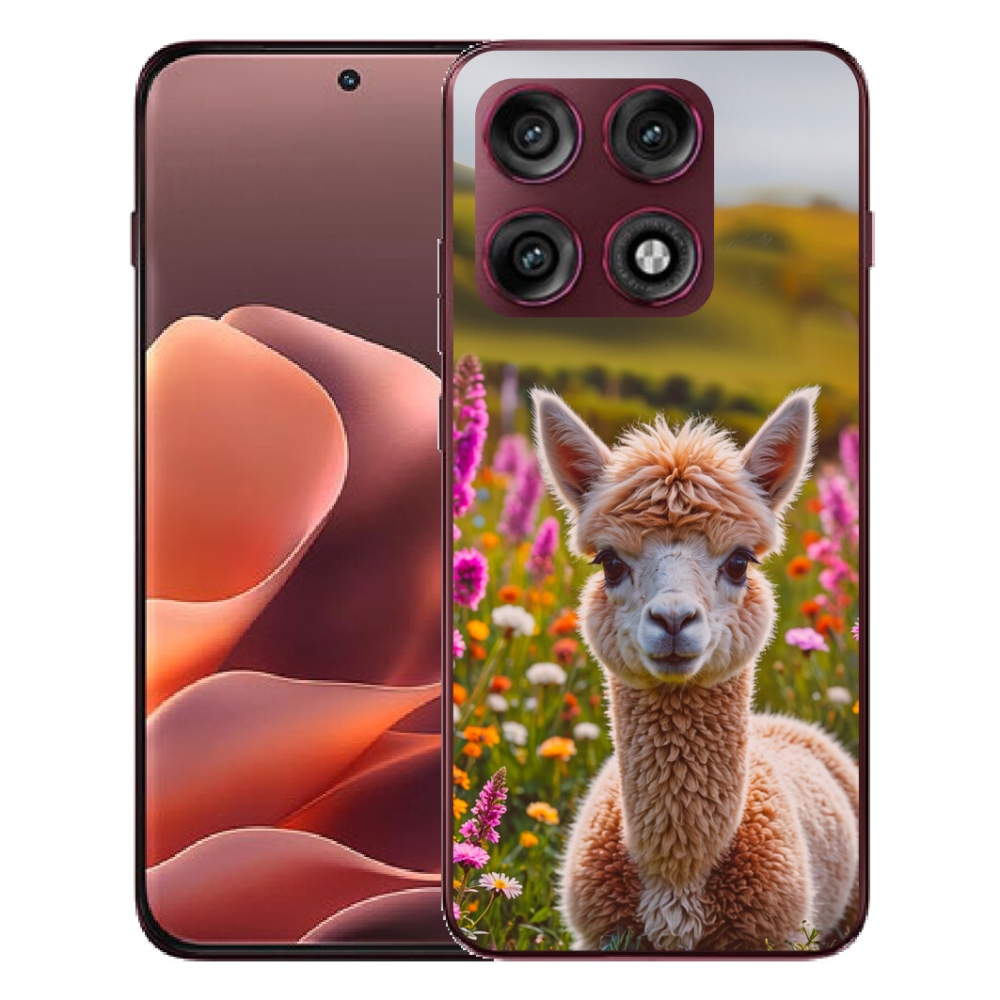 Gélový kryt mmCase na Motorola Edge 70 Pro - lama na lúke