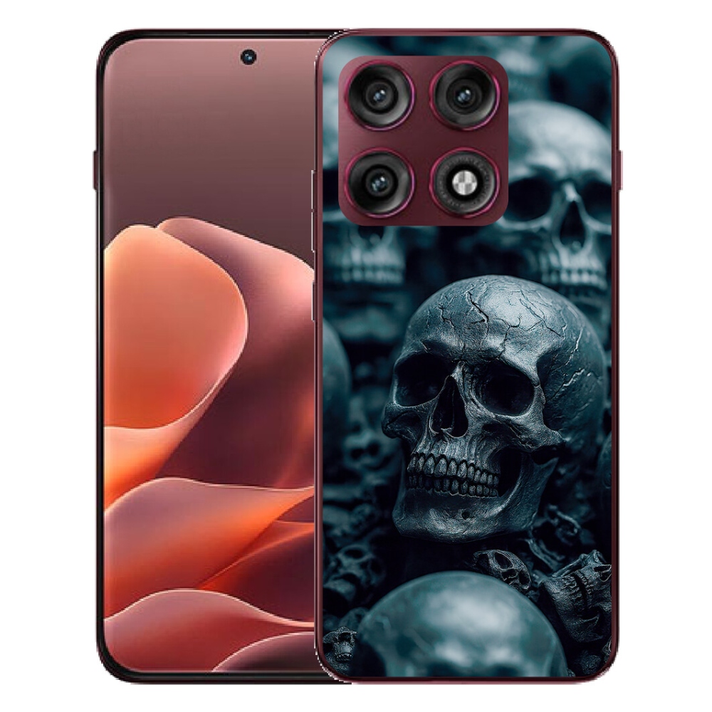Gélový kryt mmCase na Motorola Edge 70 Pro - lebka 2