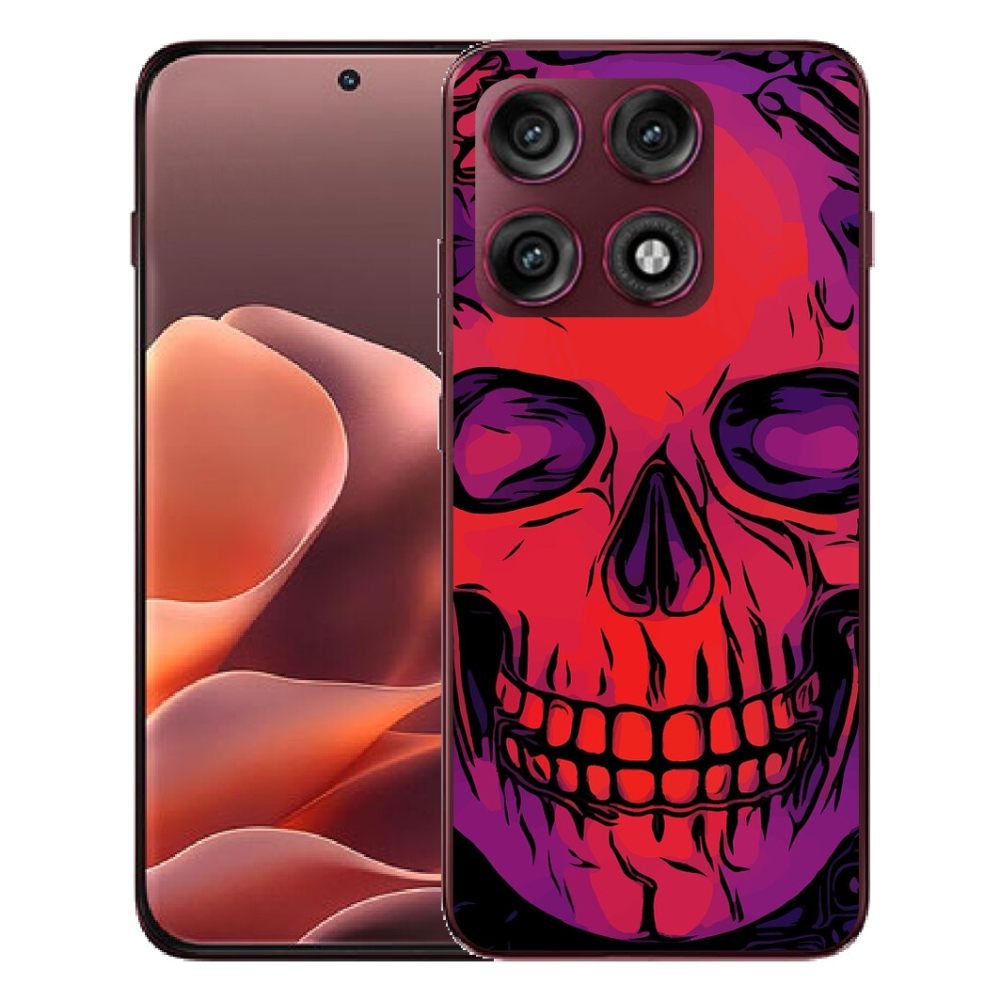 Gélový kryt mmCase na Motorola Edge 70 Pro - lebka