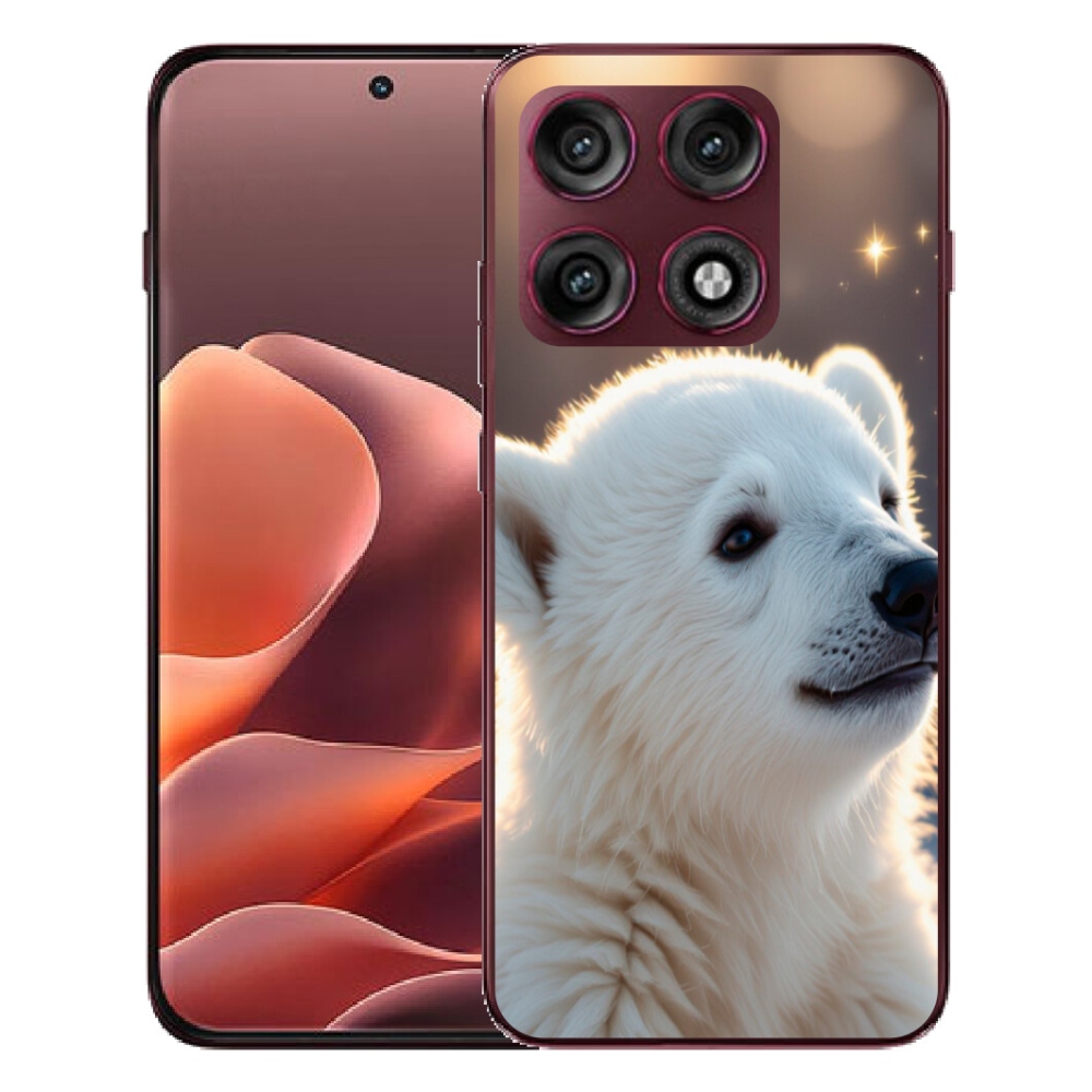 Gélový kryt mmCase na Motorola Edge 70 Pro - ľadový medveď