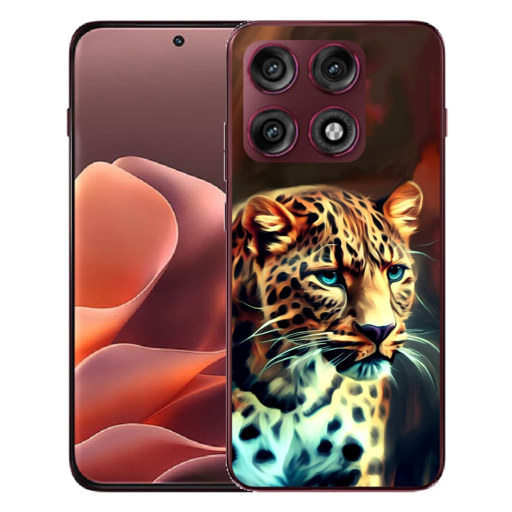 Gélový kryt mmCase na Motorola Edge 70 Pro - leopard