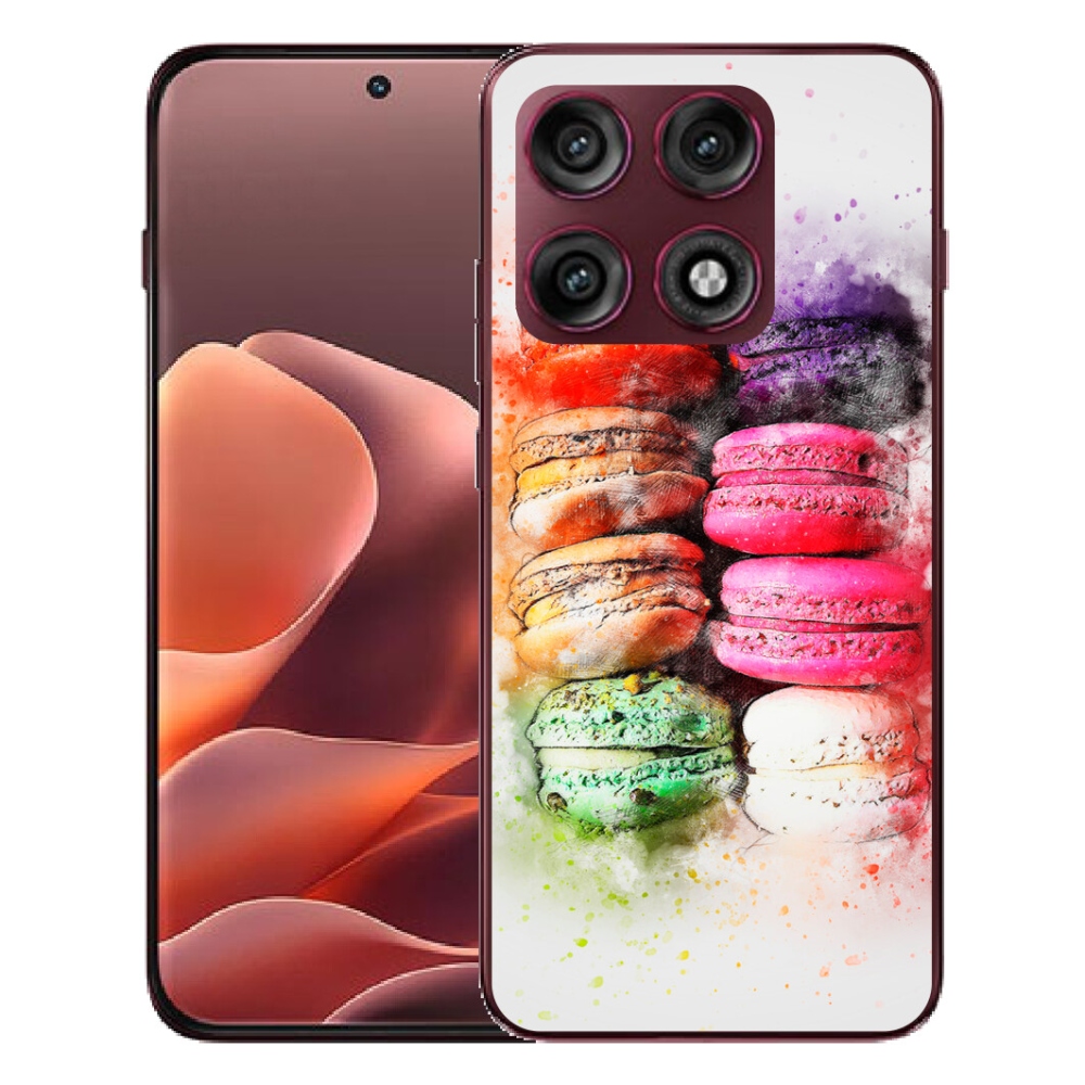Gélový kryt mmCase na Motorola Edge 70 Pro - makrónky