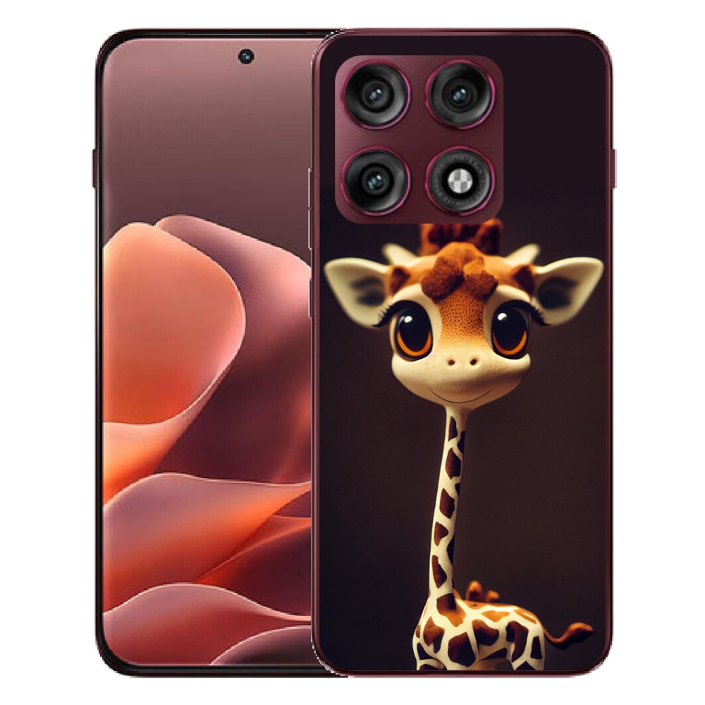 Gélový kryt mmCase na Motorola Edge 70 Pro - malá žirafa