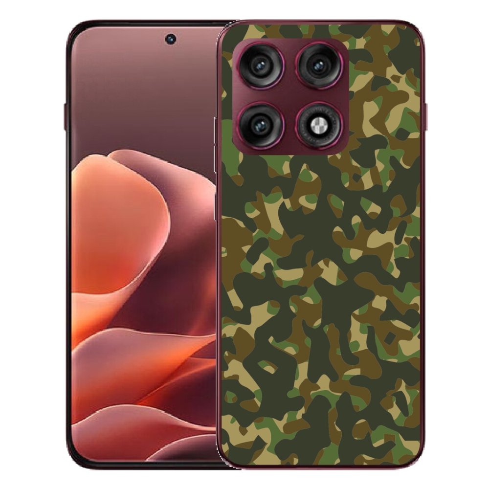 Gélový kryt mmCase na Motorola Edge 70 Pro - maskáčový vzor 1