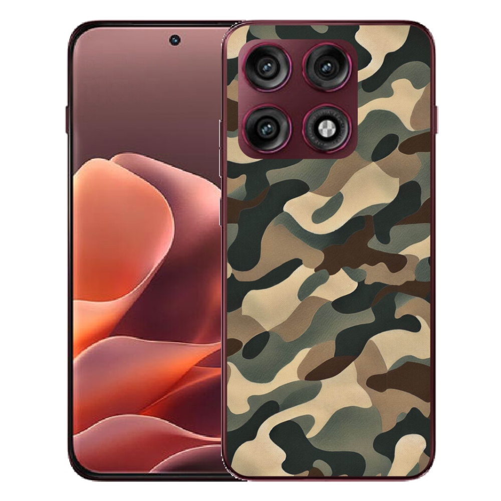 Gélový kryt mmCase na Motorola Edge 70 Pro - maskáčový vzor 11
