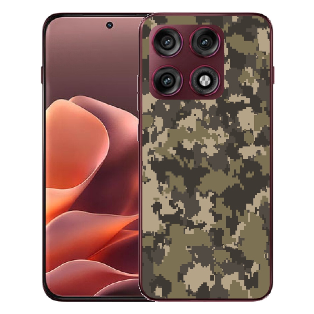 Gélový kryt mmCase na Motorola Edge 70 Pro - maskáčový vzor 12