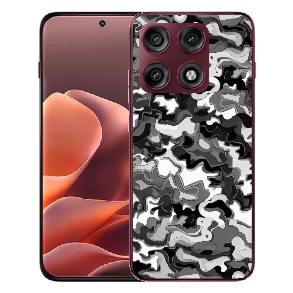 Gélový kryt mmCase na Motorola Edge 70 Pro - maskáčový vzor 3