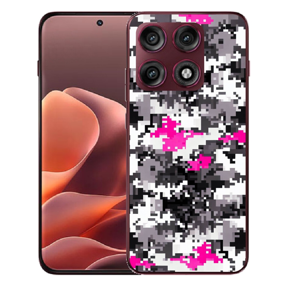 Gélový kryt mmCase na Motorola Edge 70 Pro - maskáčový vzor 4