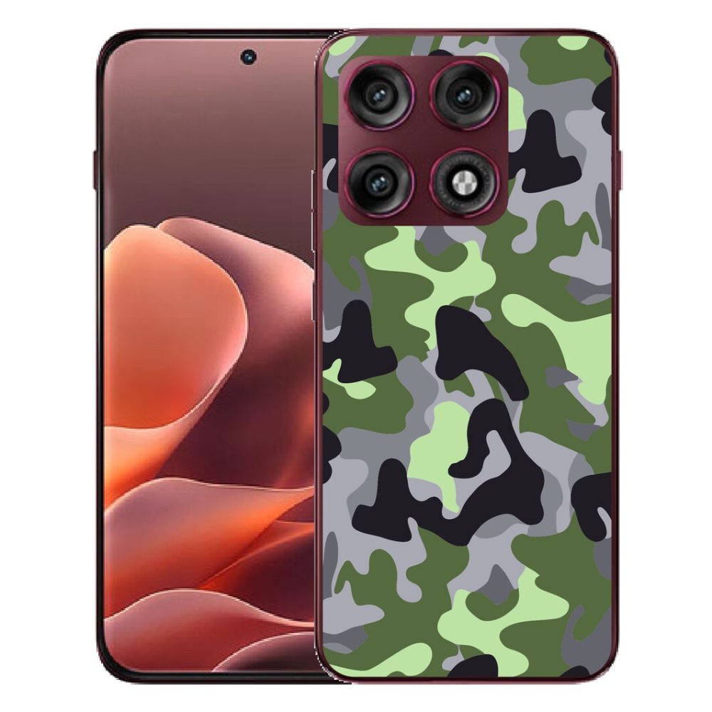 Gélový kryt mmCase na Motorola Edge 70 Pro - maskáčový vzor 7