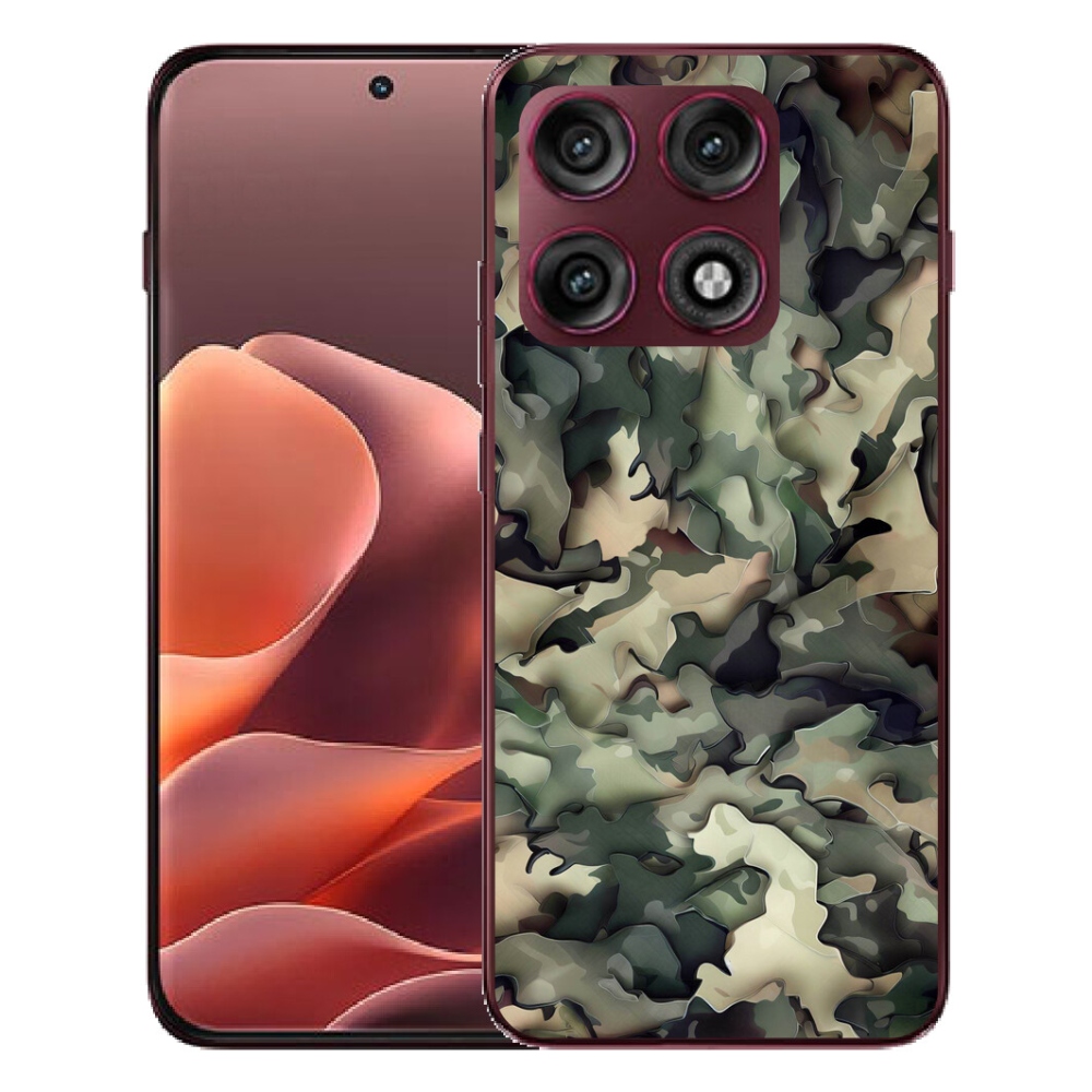 Gélový kryt mmCase na Motorola Edge 70 Pro - maskáčový vzor 9