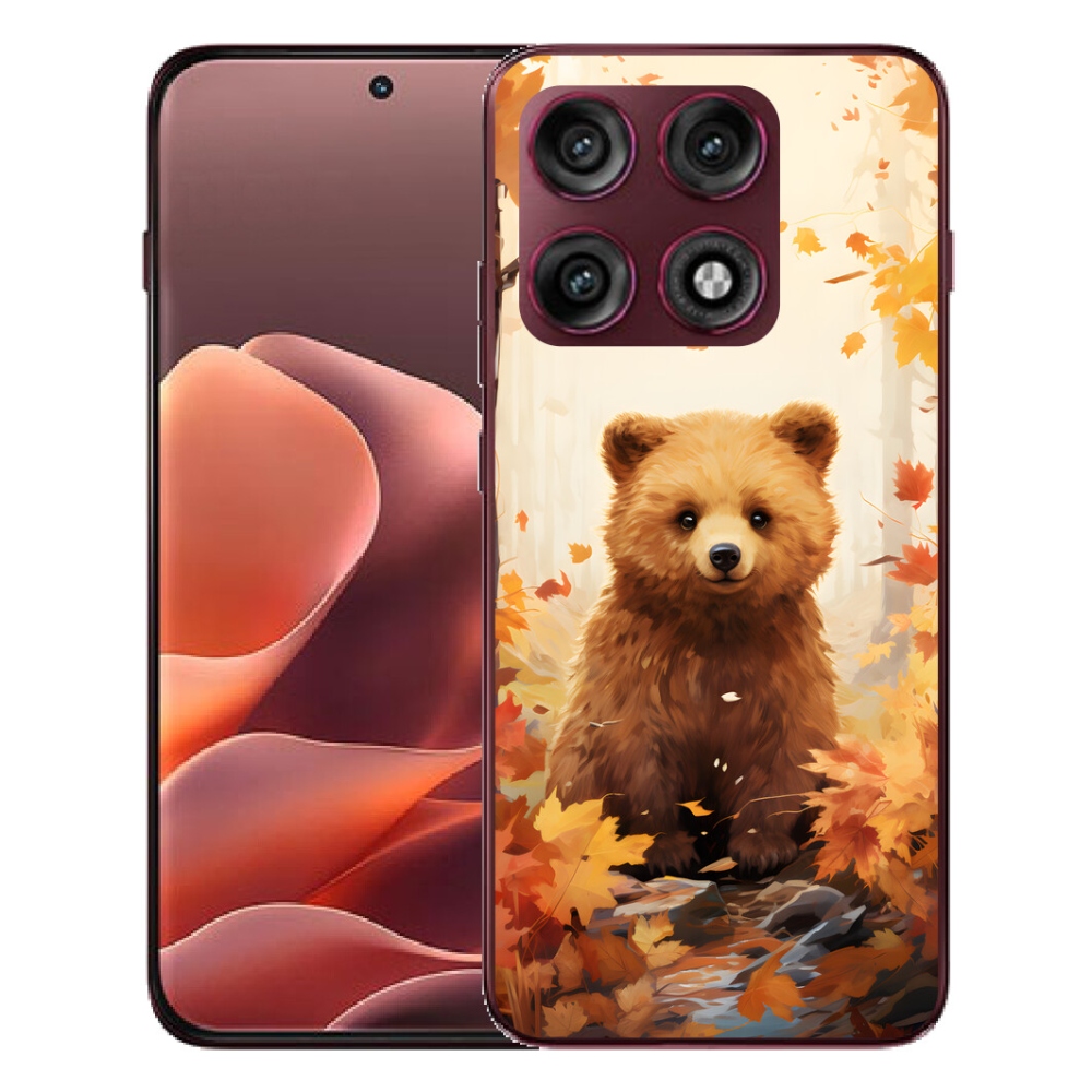Gélový kryt mmCase na Motorola Edge 70 Pro - medveď v lese