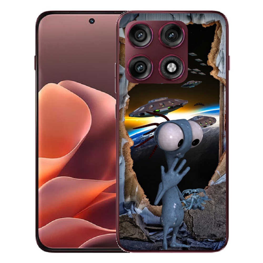 Gélový kryt mmCase na Motorola Edge 70 Pro - mimozemšťan