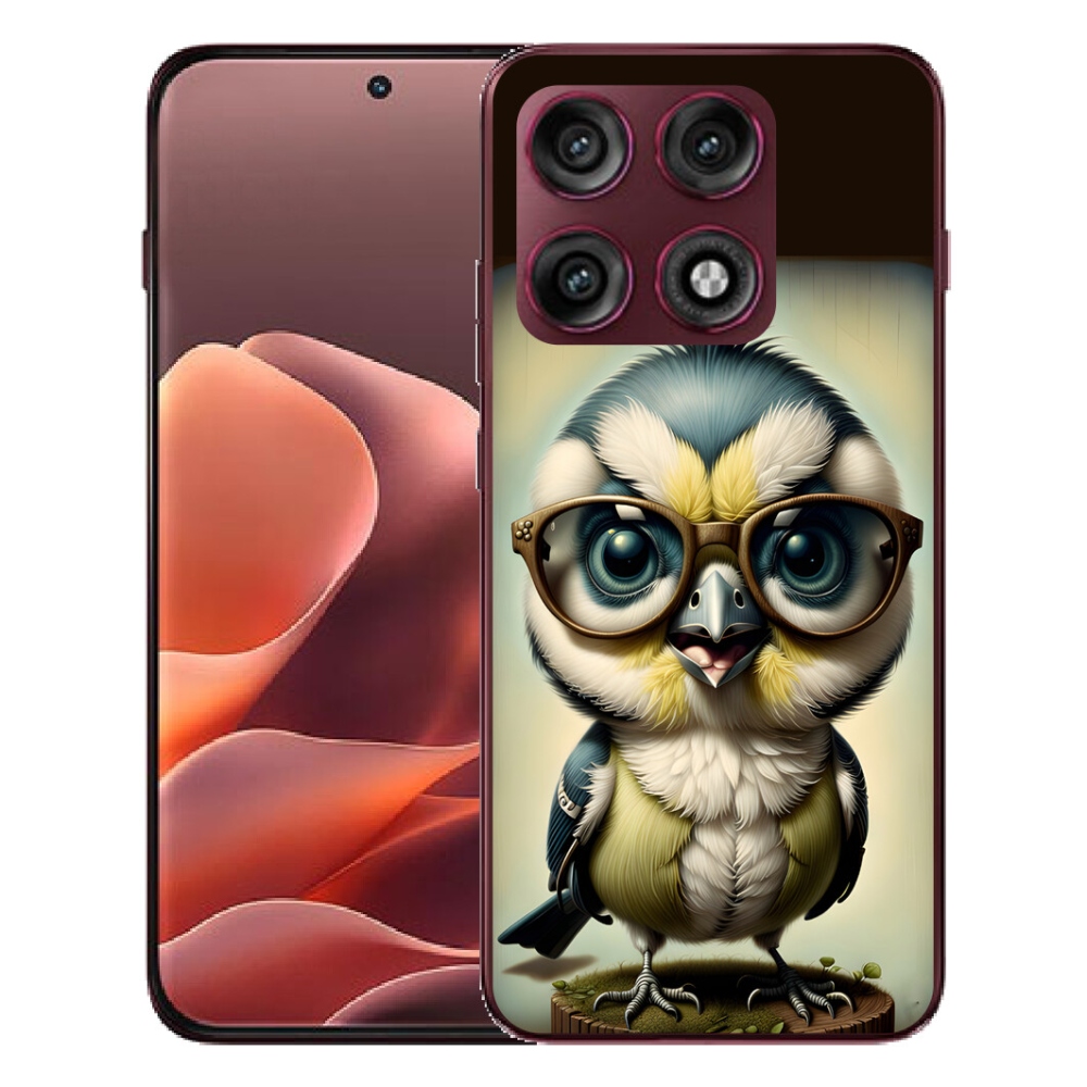 Gélový kryt mmCase na Motorola Edge 70 Pro - mláďa s okuliarmi