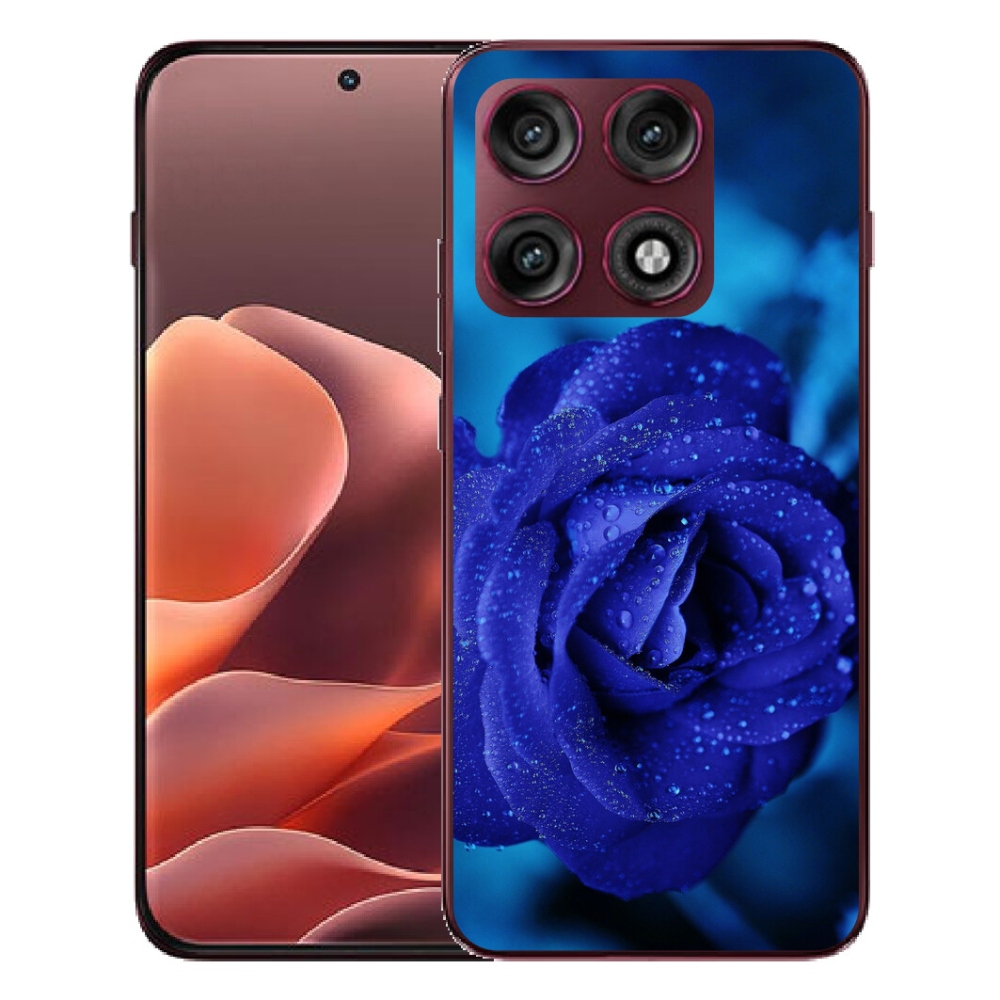 Gélový kryt mmCase na Motorola Edge 70 Pro - modrá ruža