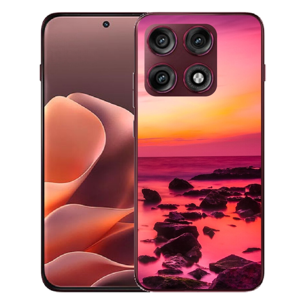 Gélový kryt mmCase na Motorola Edge 70 Pro - more a žiara
