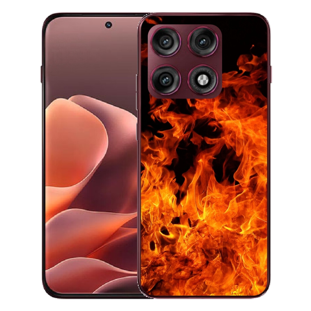 Gélový kryt mmCase na Motorola Edge 70 Pro - muzikant a oheň