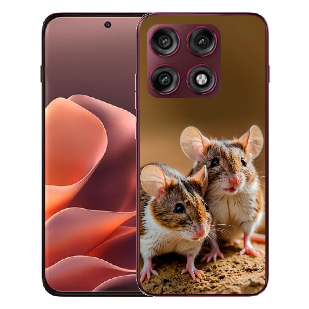 Gélový kryt mmCase na Motorola Edge 70 Pro - myší duo