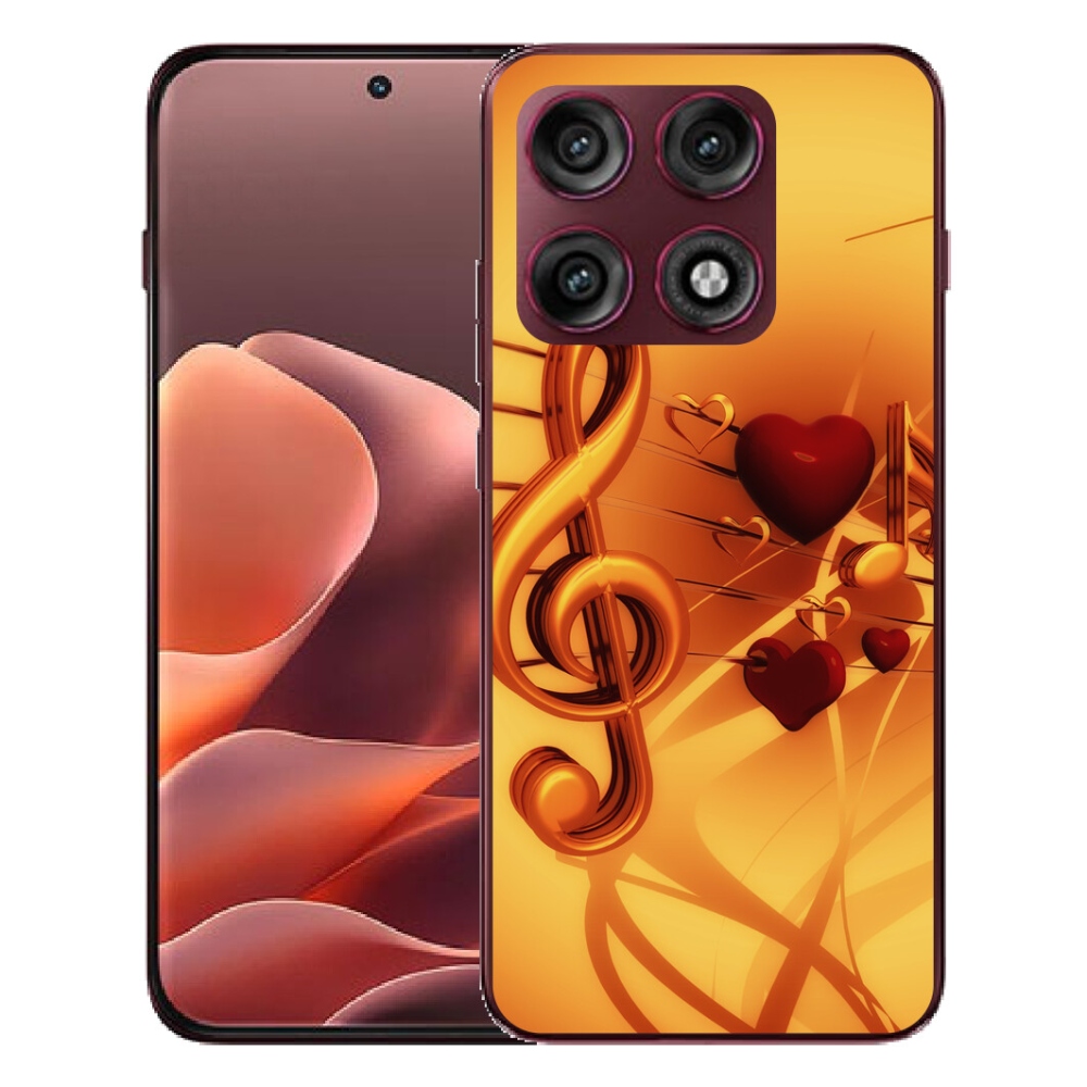 Gélový kryt mmCase na Motorola Edge 70 Pro - noty
