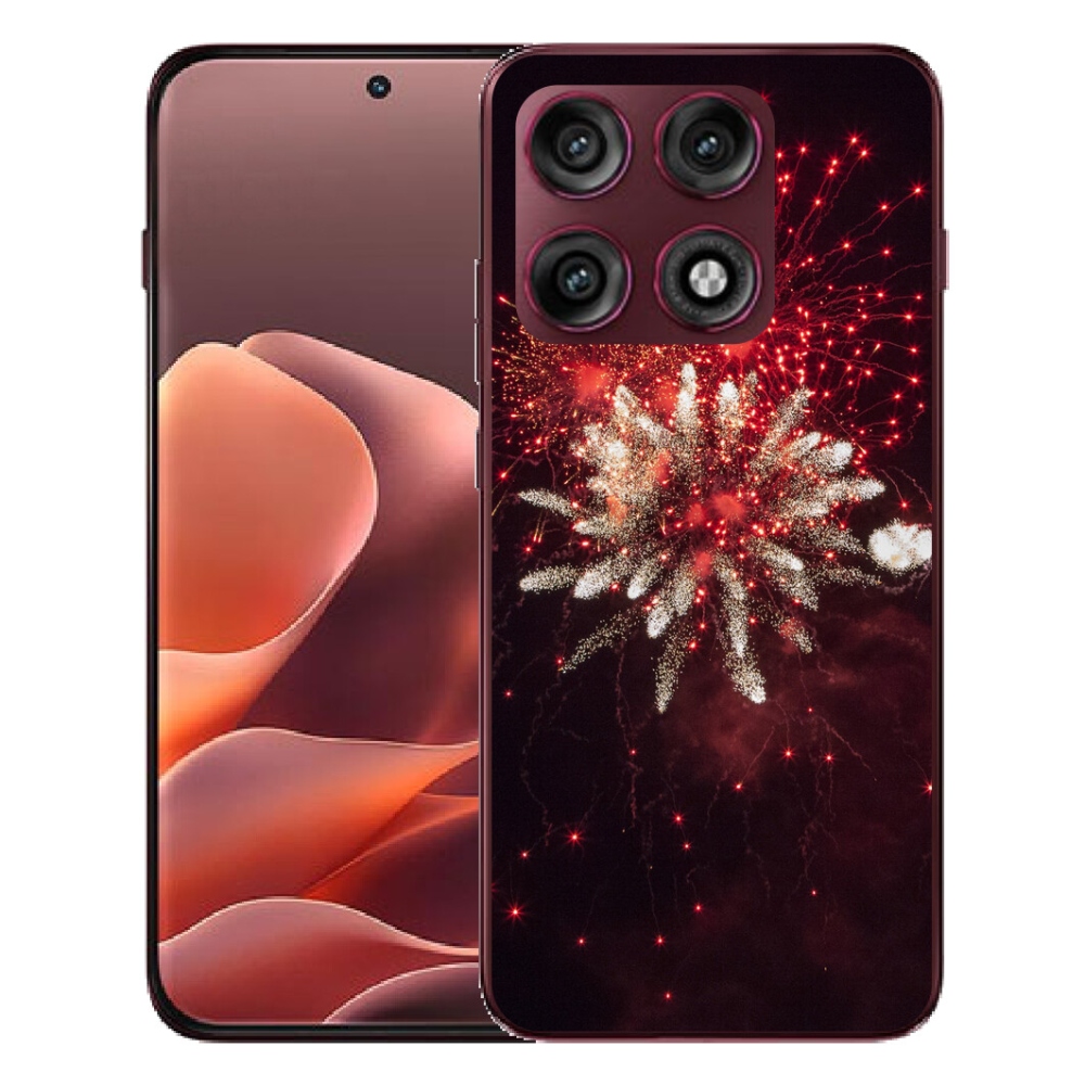 Gélový kryt mmCase na Motorola Edge 70 Pro - ohňostroj